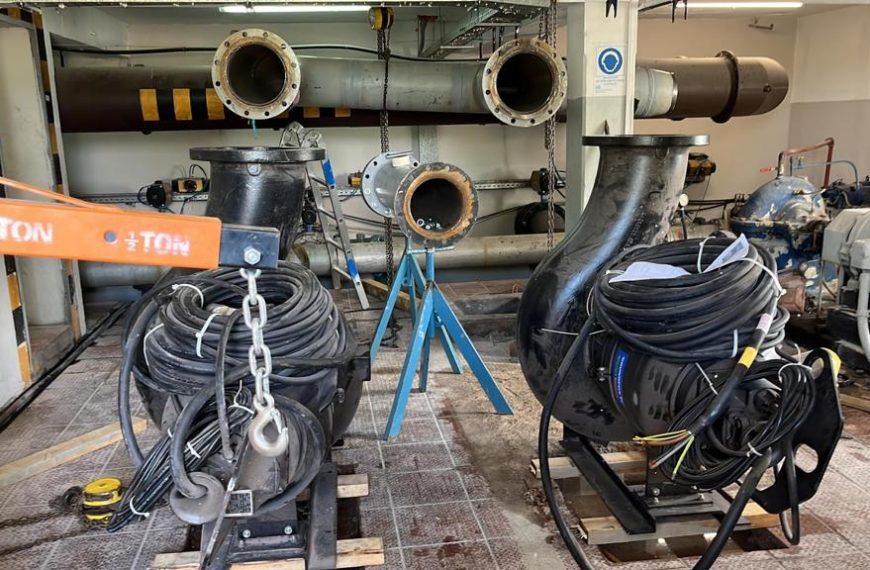 Instalación Bombas de Lavado OSE Mercedes