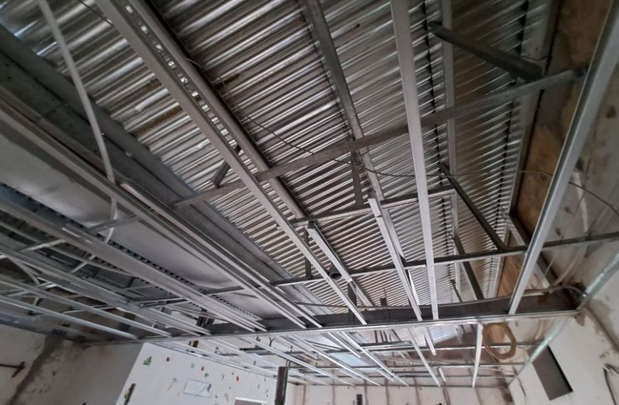 Proyecto de Sustitución de techo y cielorraso en escuela 3 Anglo